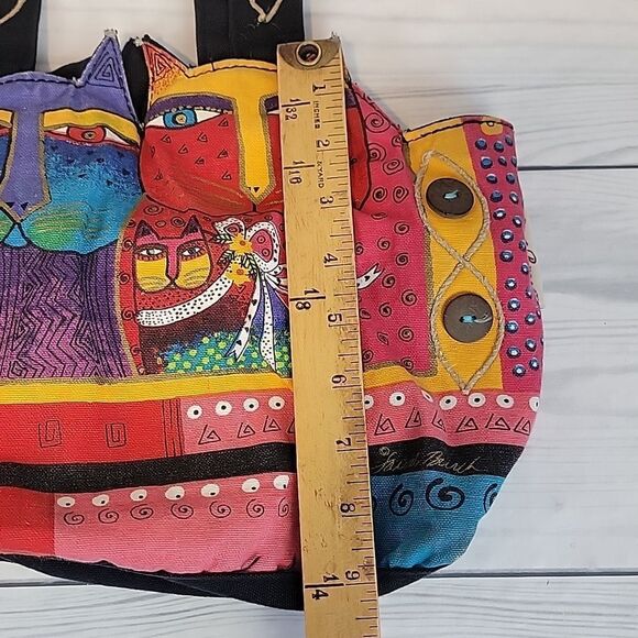 Laurel Burch Feline Friends Colorful Medium Tote bag - Picture 14 of 14